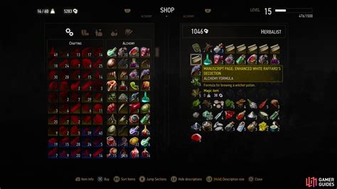 witcher 3 crafting|The Witcher 3 crafting components .